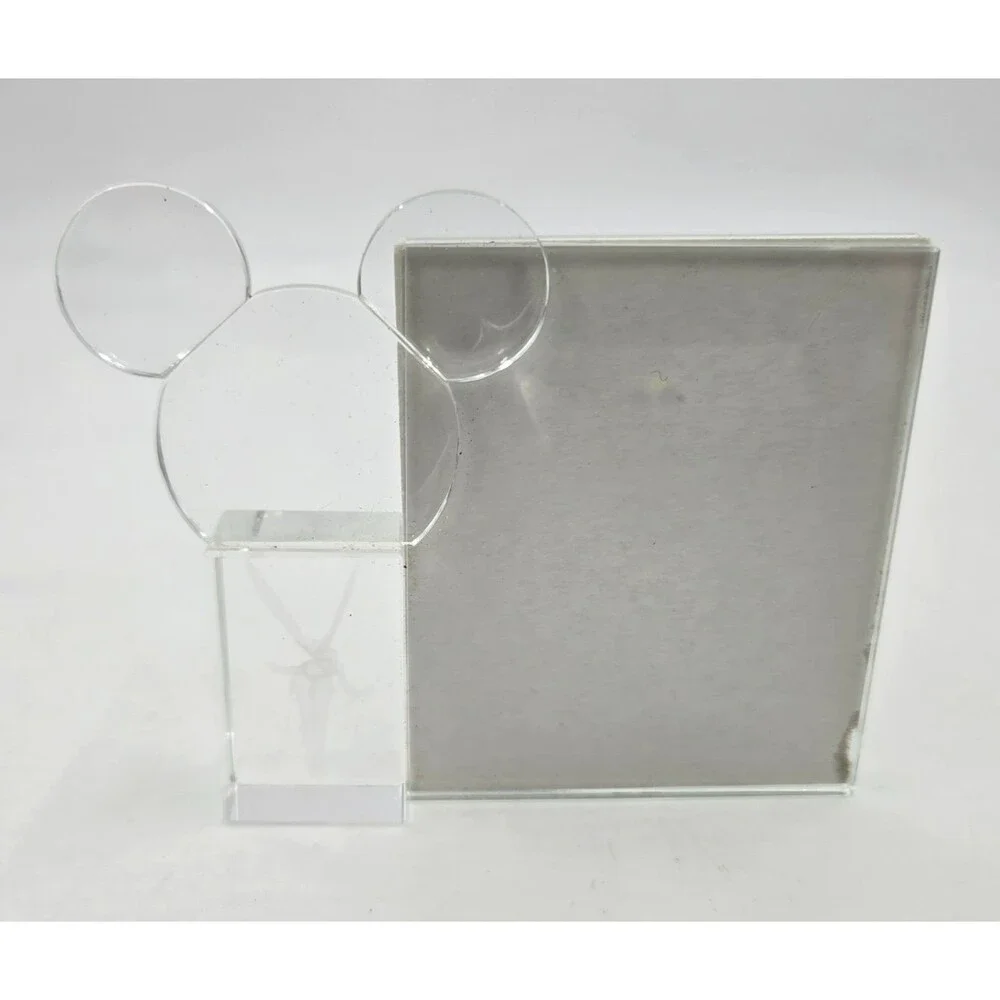 Disney Tinkerbell Clear Resin MICKEY & TINKERBELL Photo Frame 2 1/2